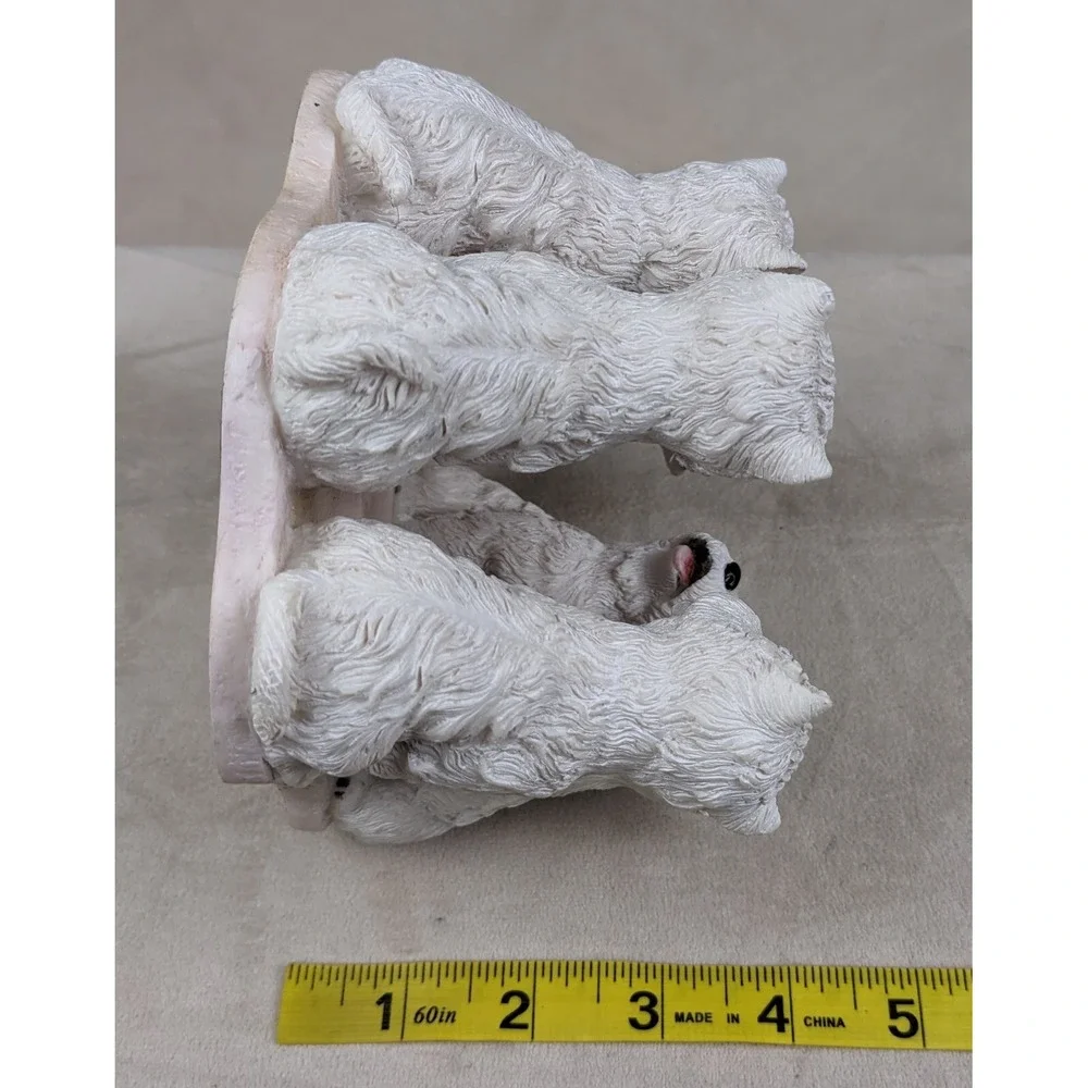 Continental‎ Creations 2002 Westie Circle Paper Weight Heavy Stone